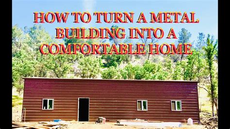 turning metal building into house|attaching metal building to house.